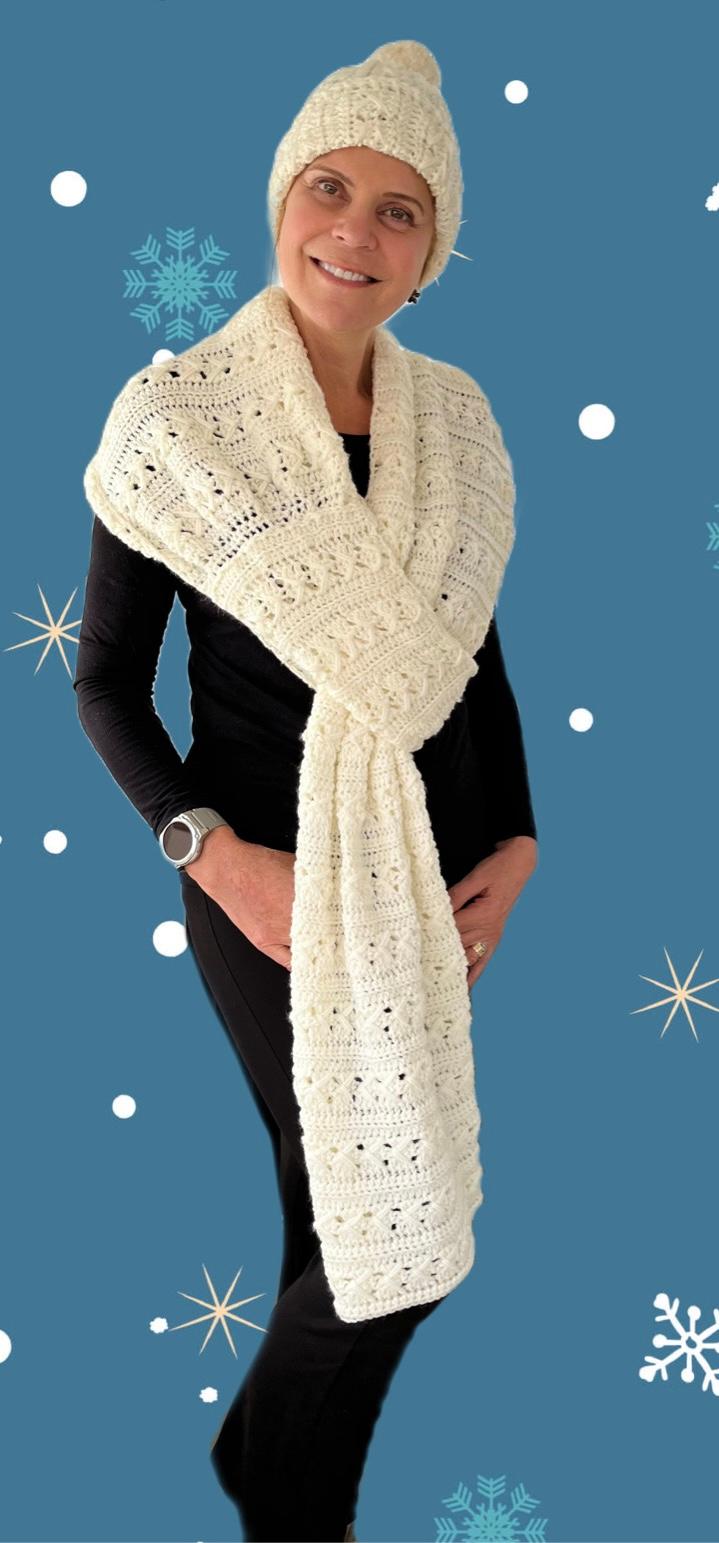 Cozy Slip Knot Shawl Set - Crochet Pattern - English US terms