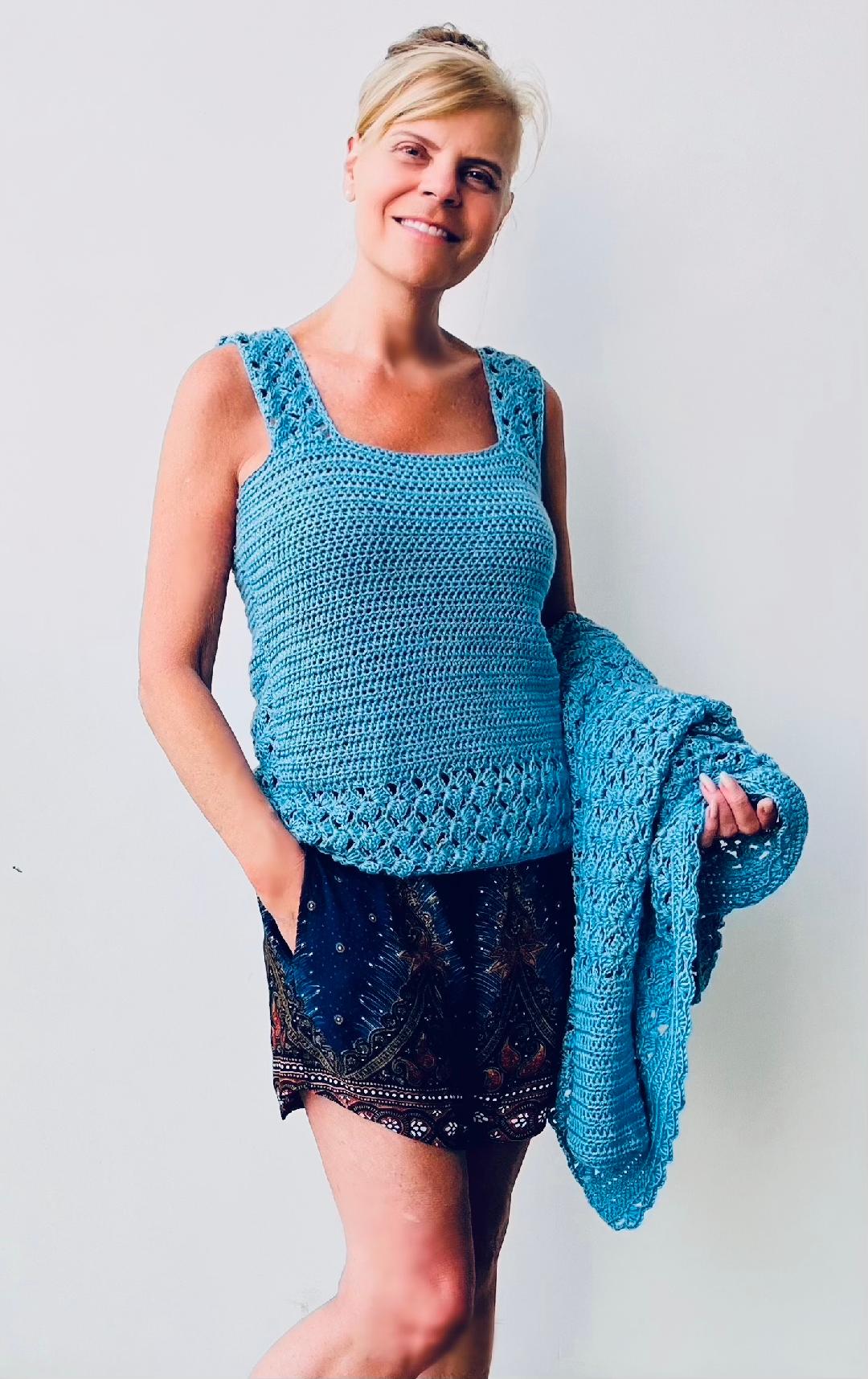 Serenity Glow Duo - Twinset - Crochet PATTERN - English USA- digital pdf