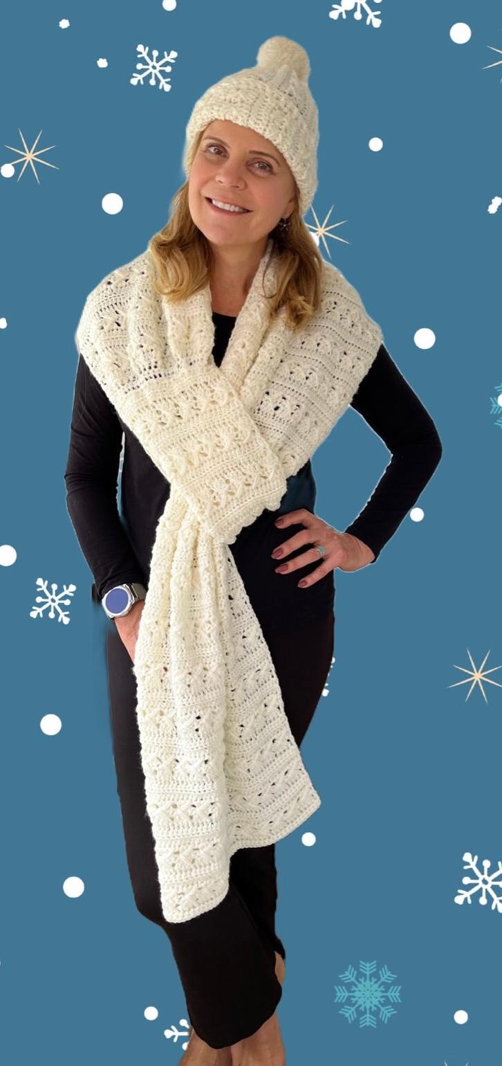 Cozy Slip Knot Shawl Set - Crochet Pattern - English US terms