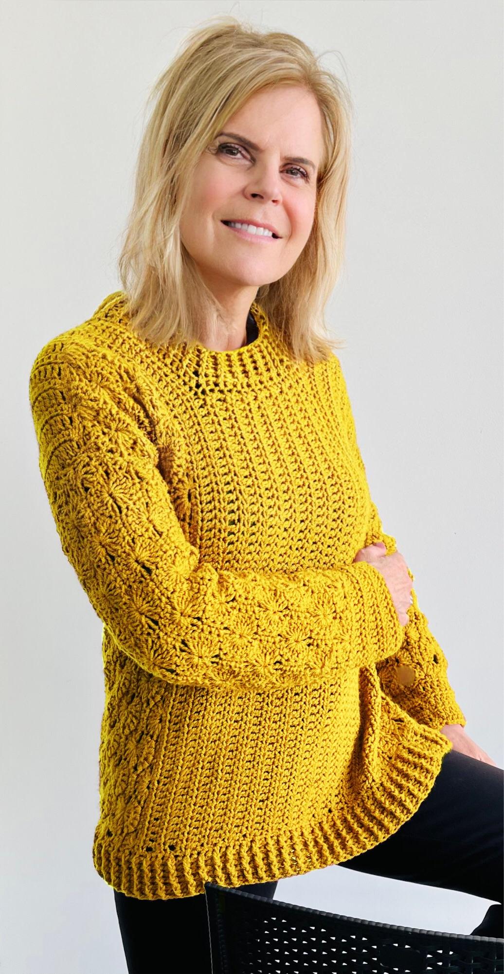 Cool Weather Sweater - Crochet PATTERN - English USA