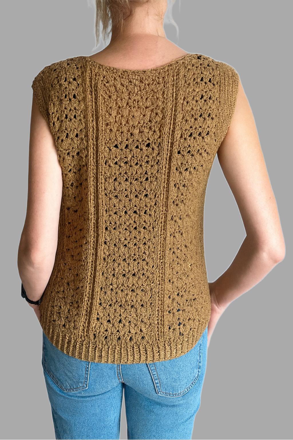 Café Noir Twin Set - Sweater & Cardigan - Crochet PATTERN - English US Terms - digital pdf