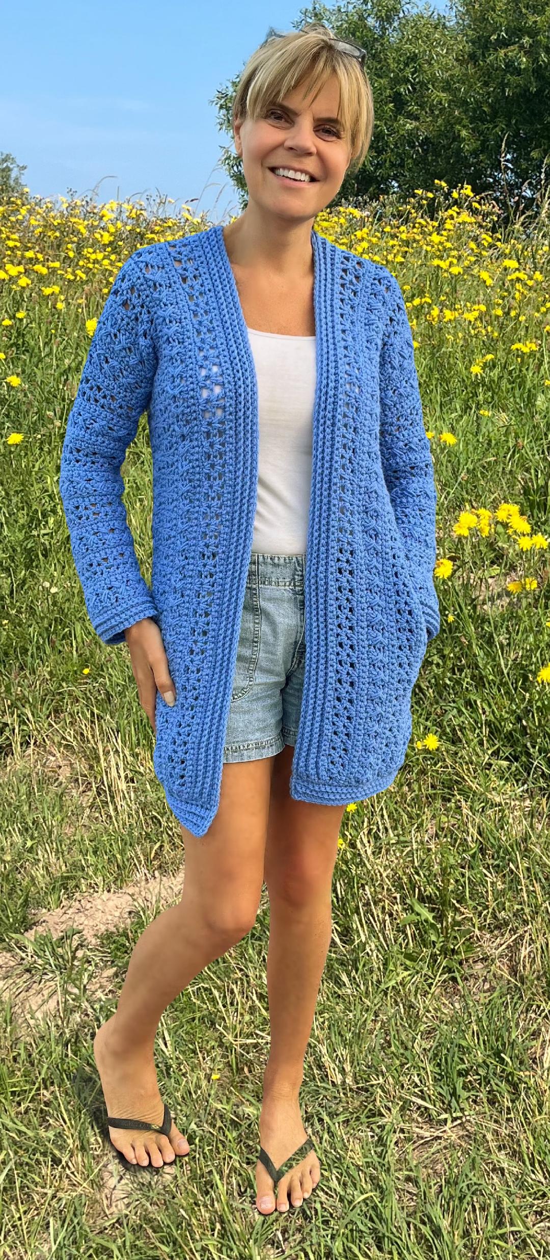 Harmonious Duo - Crochet PATTERN pdf - Cardigan and Summer Sweater - English US Terms