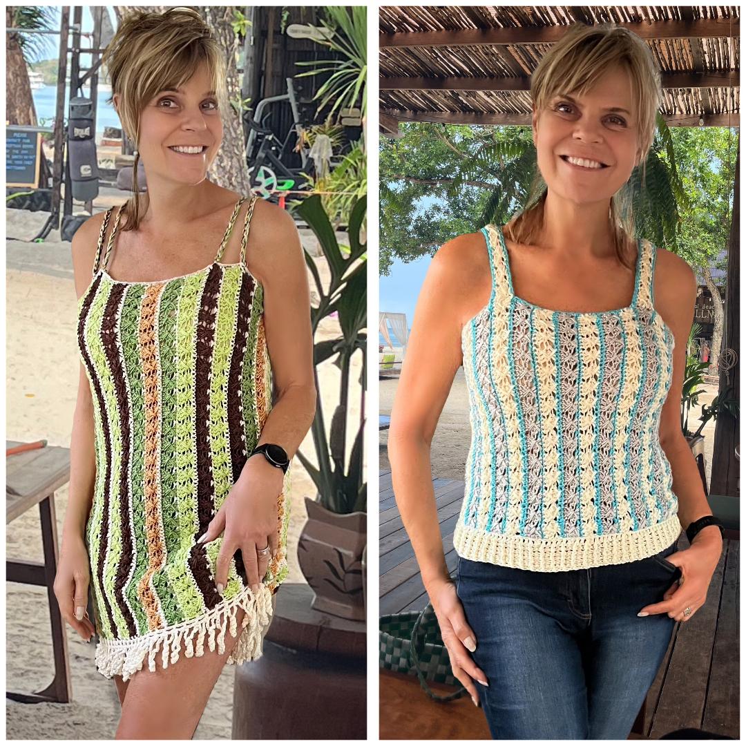 Groovy Ibiza Vibes - Crochet Dress & Top - PATTERN Pdf. - English US Terms