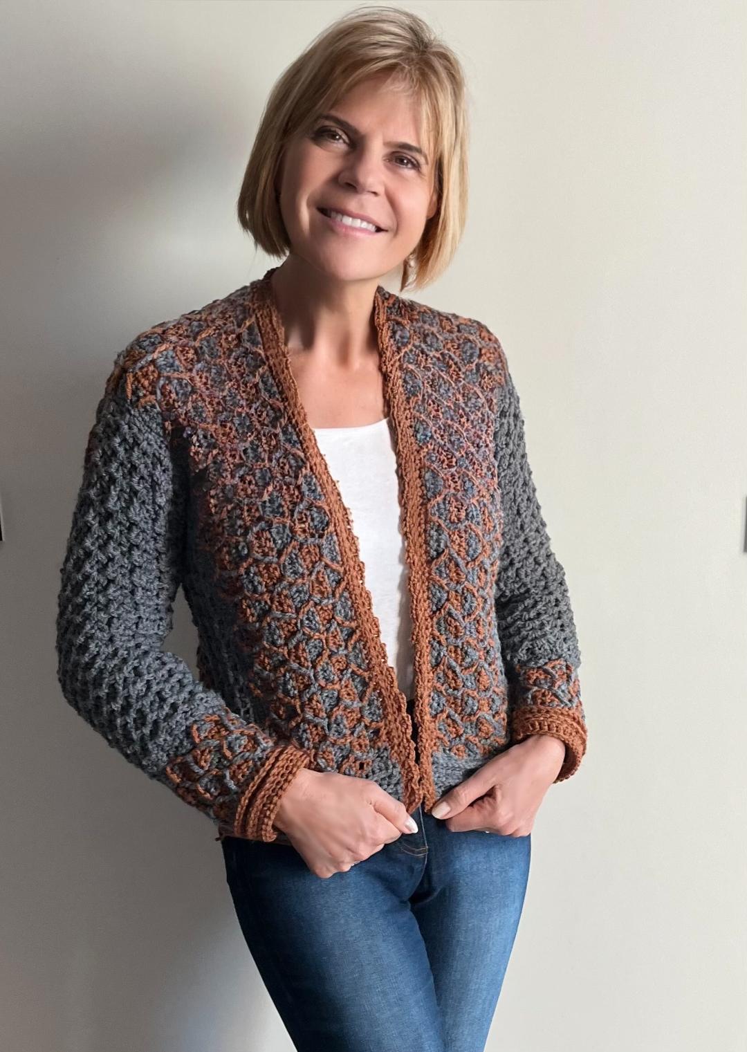 Buzzy Bee Cardi - Crochet PATTERN - English US Terms - Digital pdf