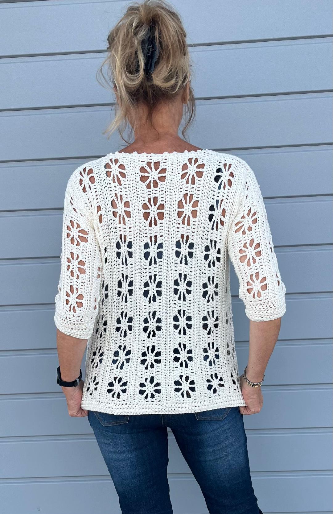 Infinite Summer Vibes Duo - Sweater and Cardigan Crochet PATTERN - English US Terms - digital PDF