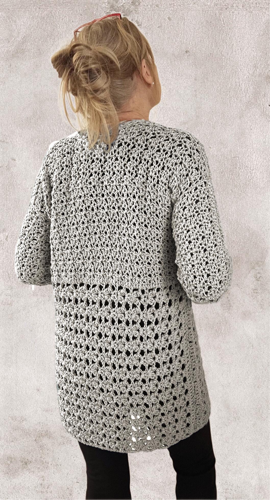 Serenity Cardi - Crochet pattern - English USA - digital download