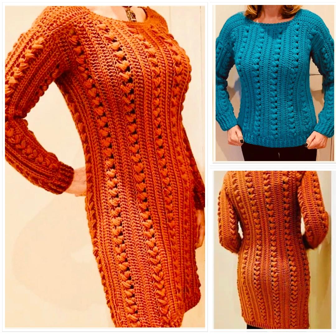 Two Danish Darlings - Dress & Sweater Crochet Pattern - English US Ter ...