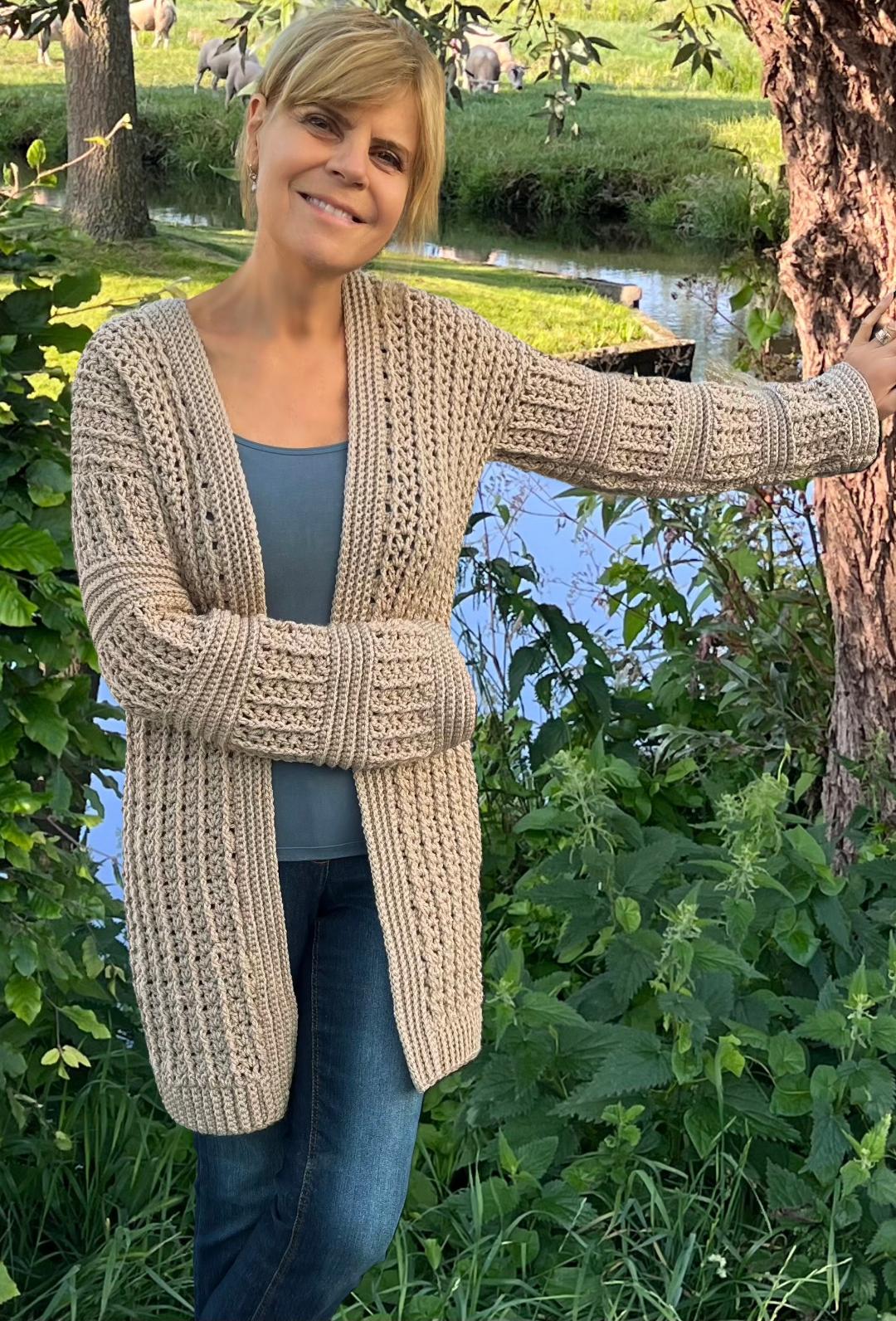 Cozy & Comfy - Sweater and Cardigan - Crochet PATTERN - English US Terms