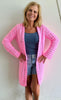 In the Pink Cardigan - Crochet PATTERN - English US terms - digital pdf