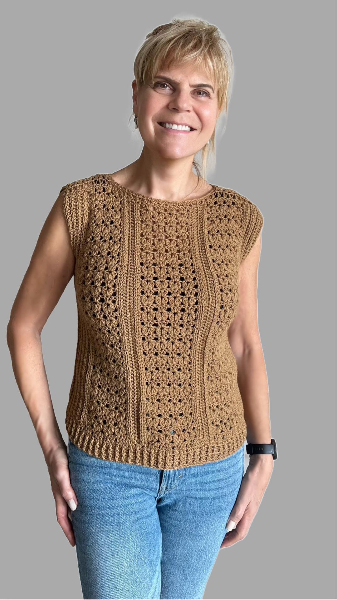 Café Noir Twin Set - Sweater & Cardigan - Crochet PATTERN - English US Terms - digital pdf