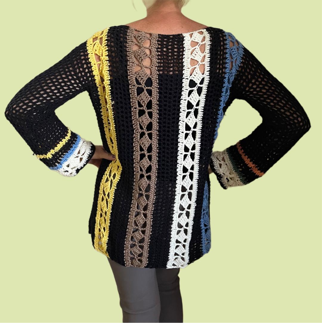 Dynamic Tunic - Crochet PATTERN English US terms