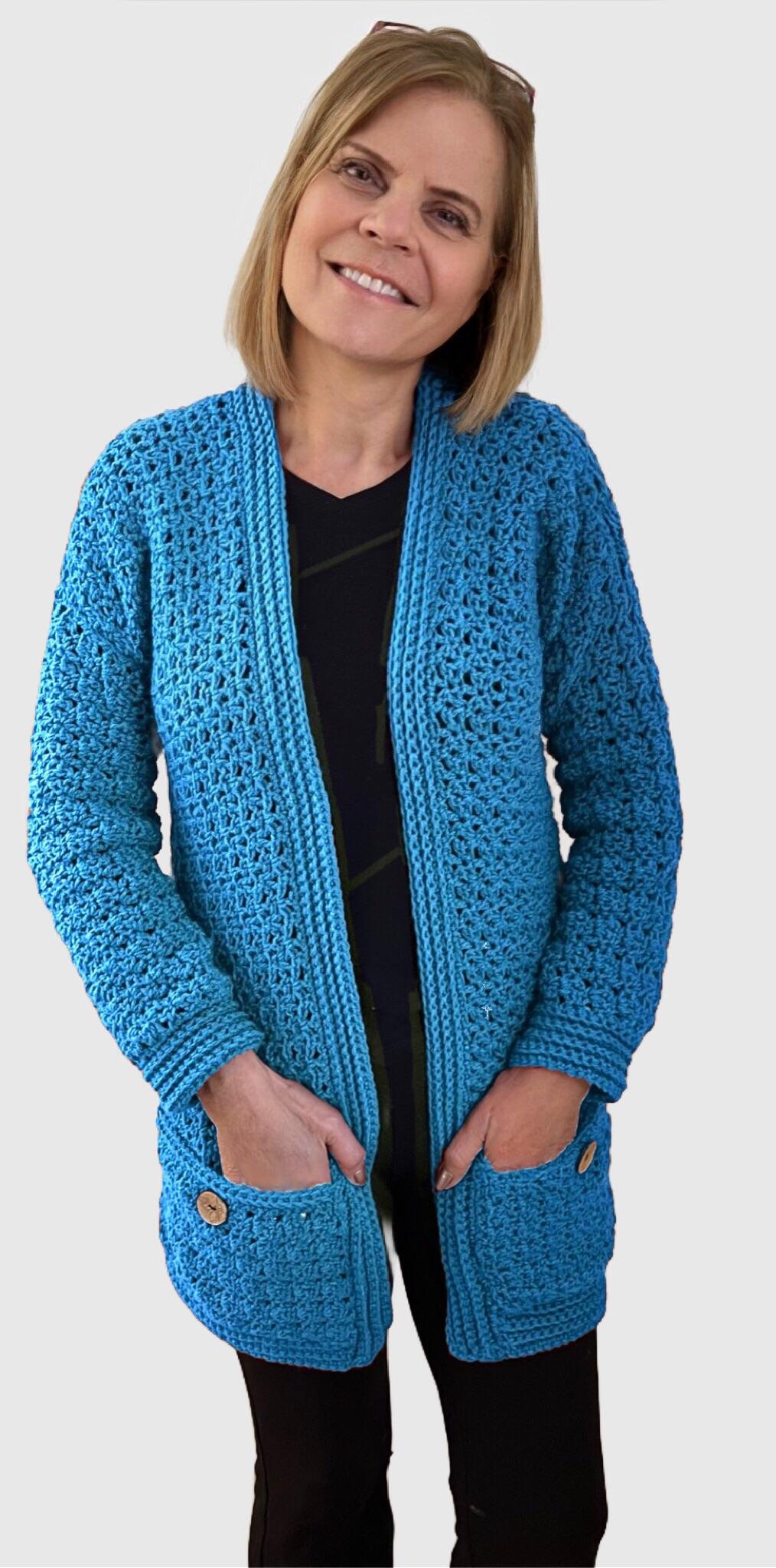 Warm Energy Cardi - Crochet PATTERN - digital pdf file