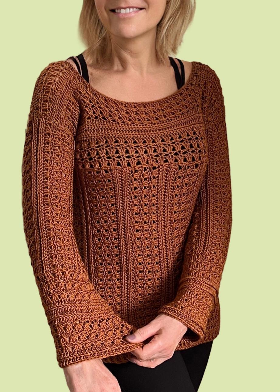 Venetian Vibes Sweaters - Crochet PATTERN - English USA terms