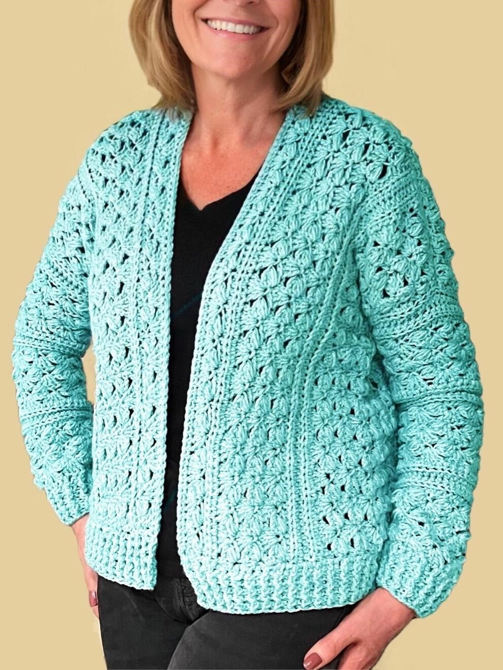 Double Dutch Cardigans - Crochet PATTERNS -English USA