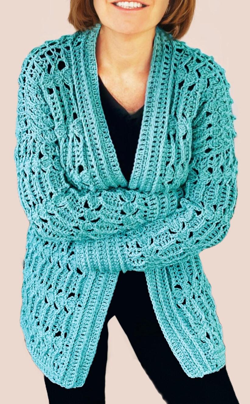 Arlo Rose Cardi - Crochet Pattern USA