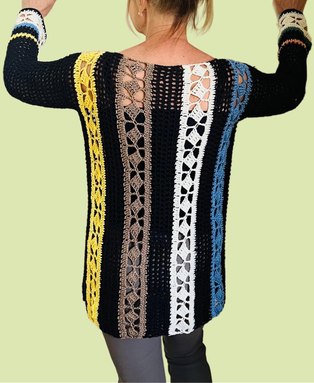 Dynamic Tunic - Crochet PATTERN English US terms