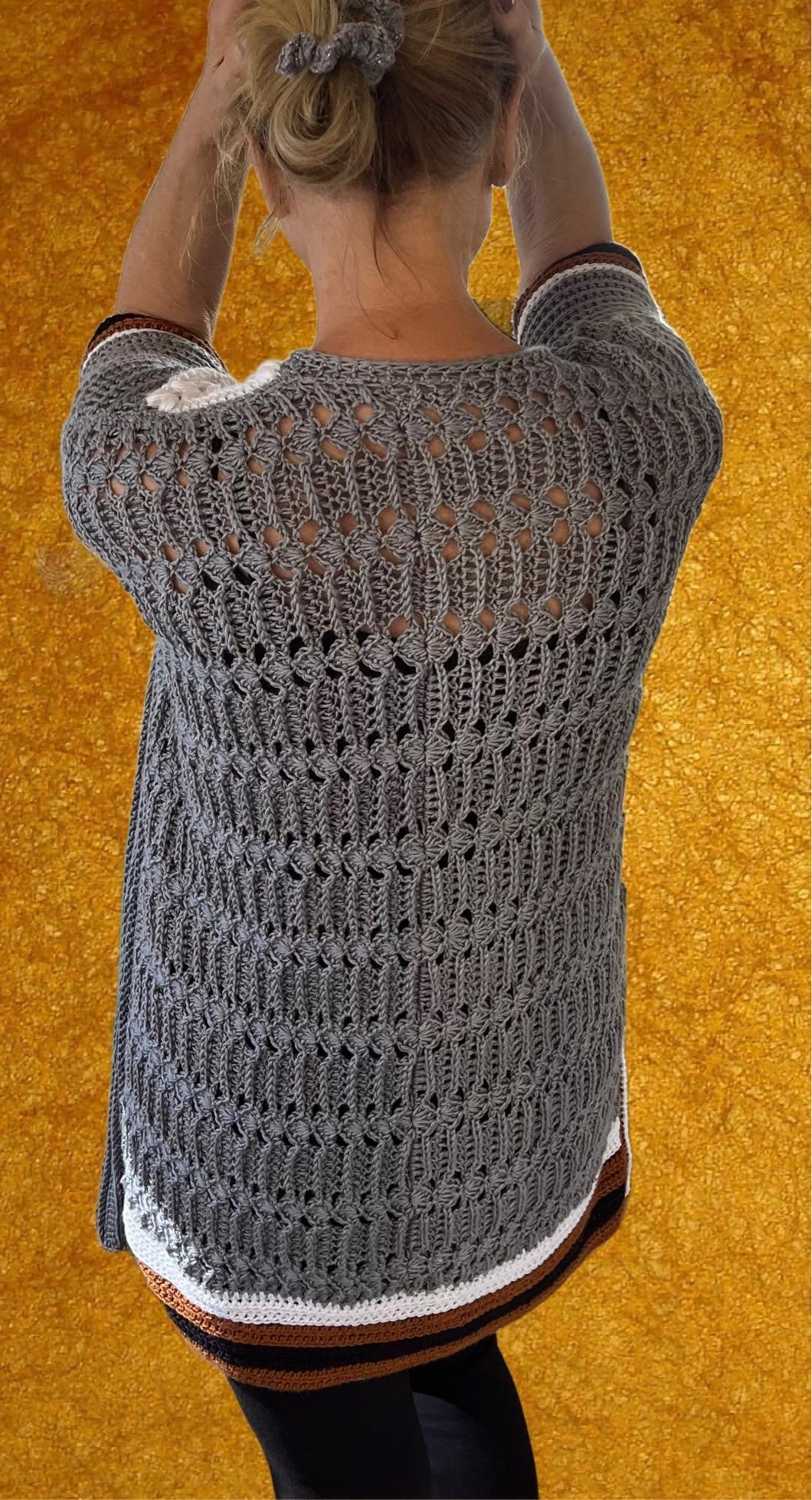 Dare 2B Rare Cardigan - Crochet PATTERN - English USA - Digital File