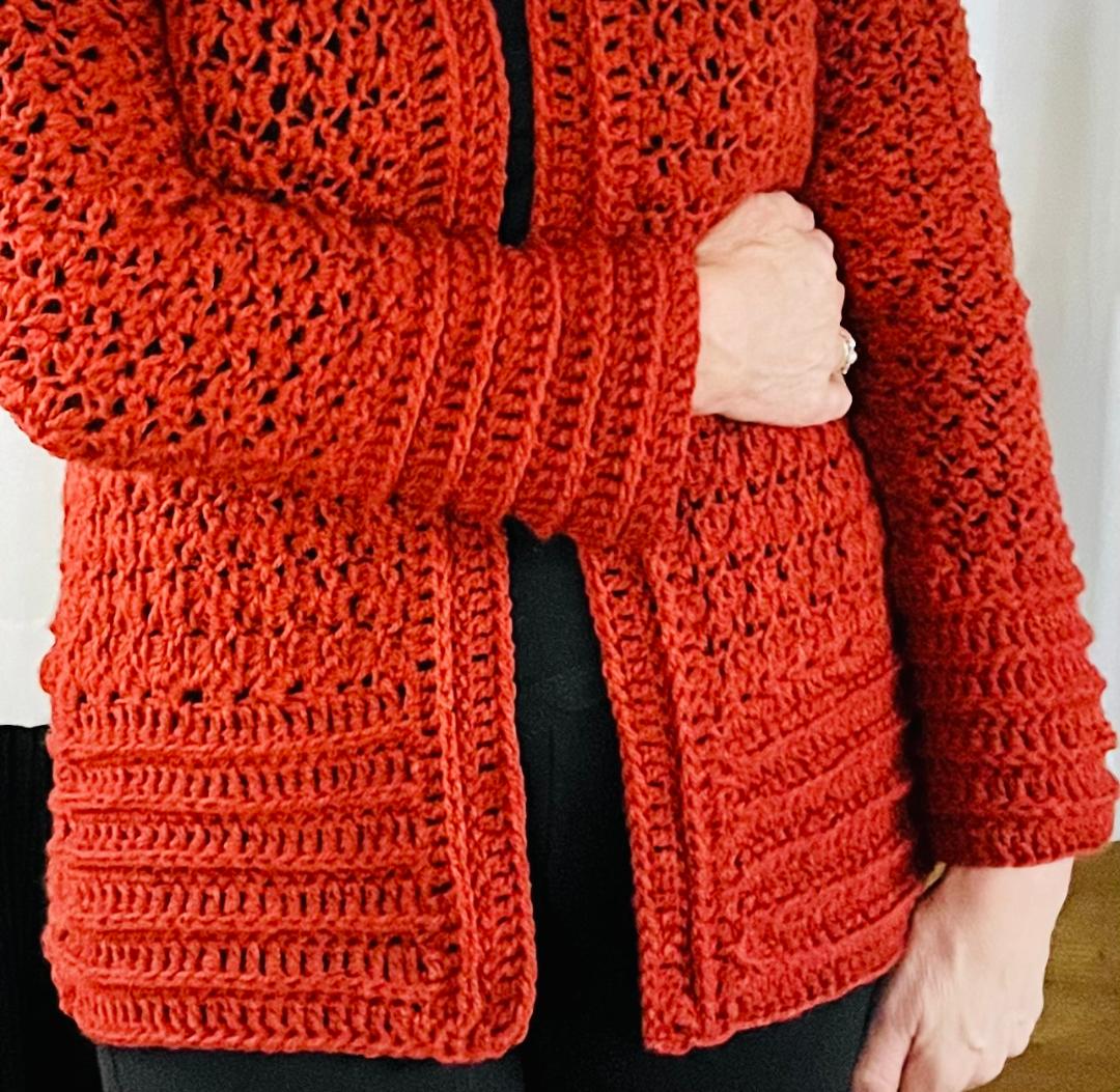 Warm Embrace Cardigan - Crochet PATTERN -English USA- Ditigal file