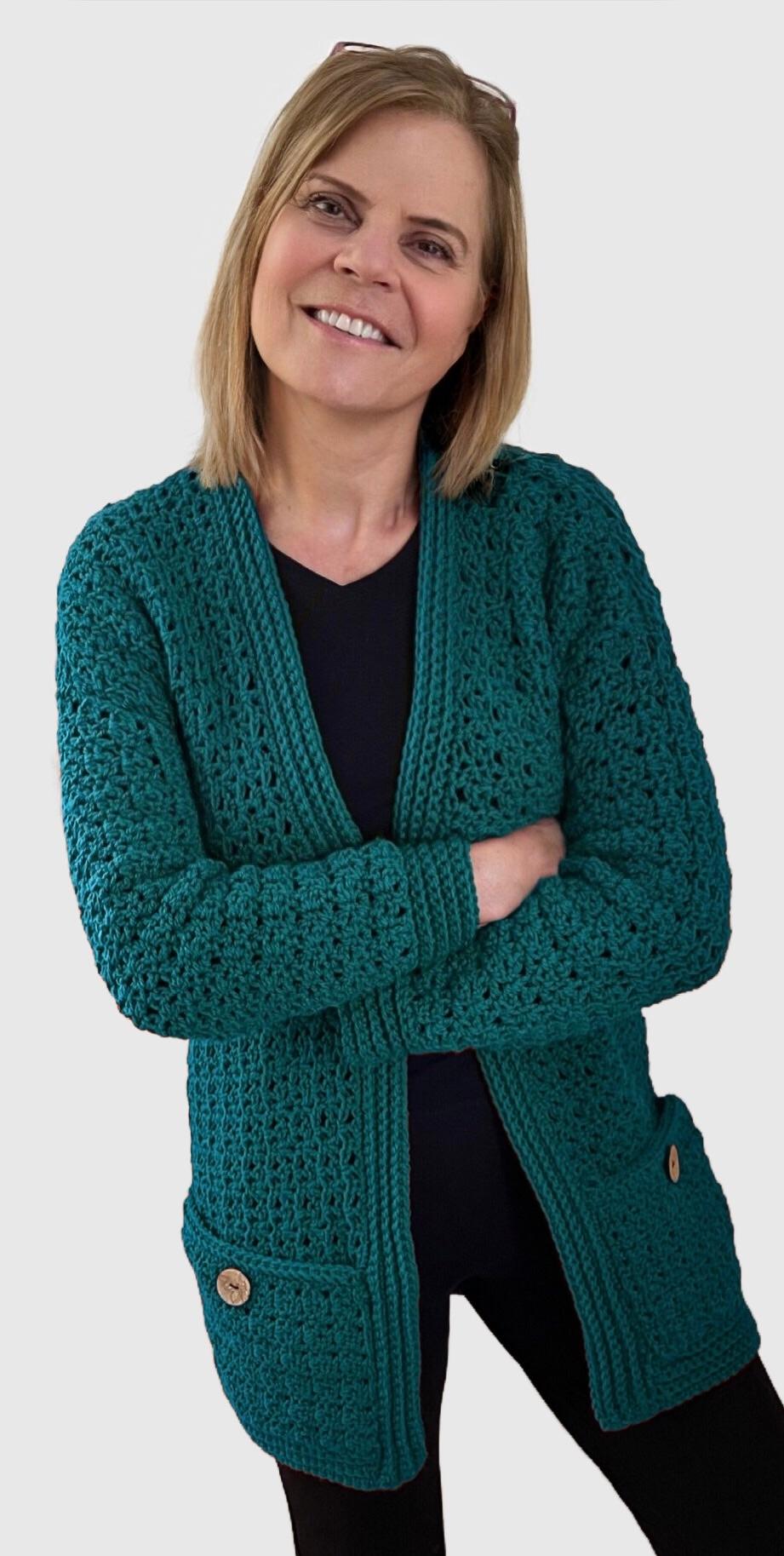 Warm Energy Cardi - Crochet PATTERN - digital pdf file