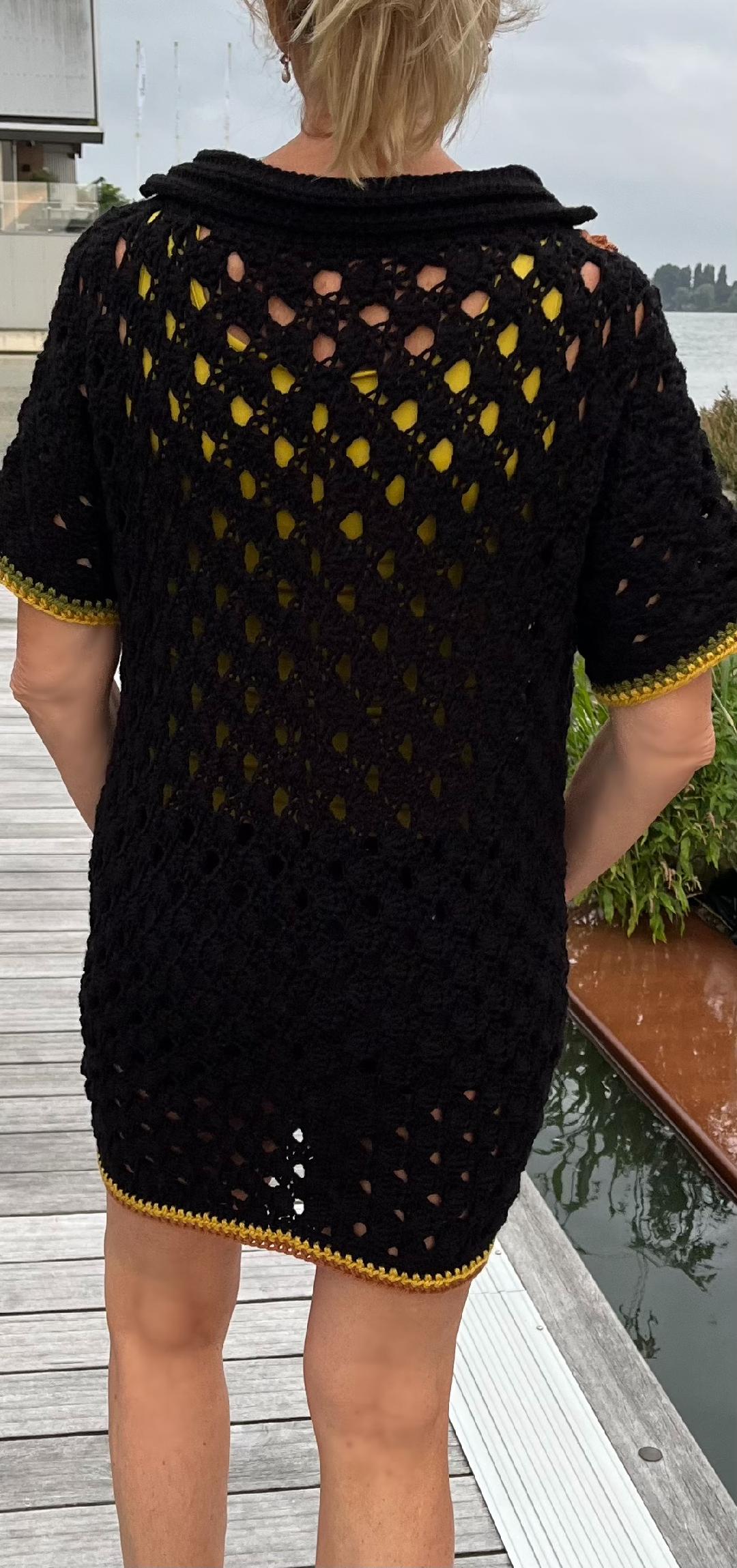 Ripple Rhythm Tunic- Crochet PATTERN - English US Terms - pdf