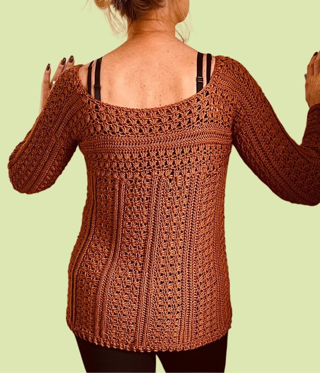 Venetian Vibes Sweaters - Crochet PATTERN - English USA terms