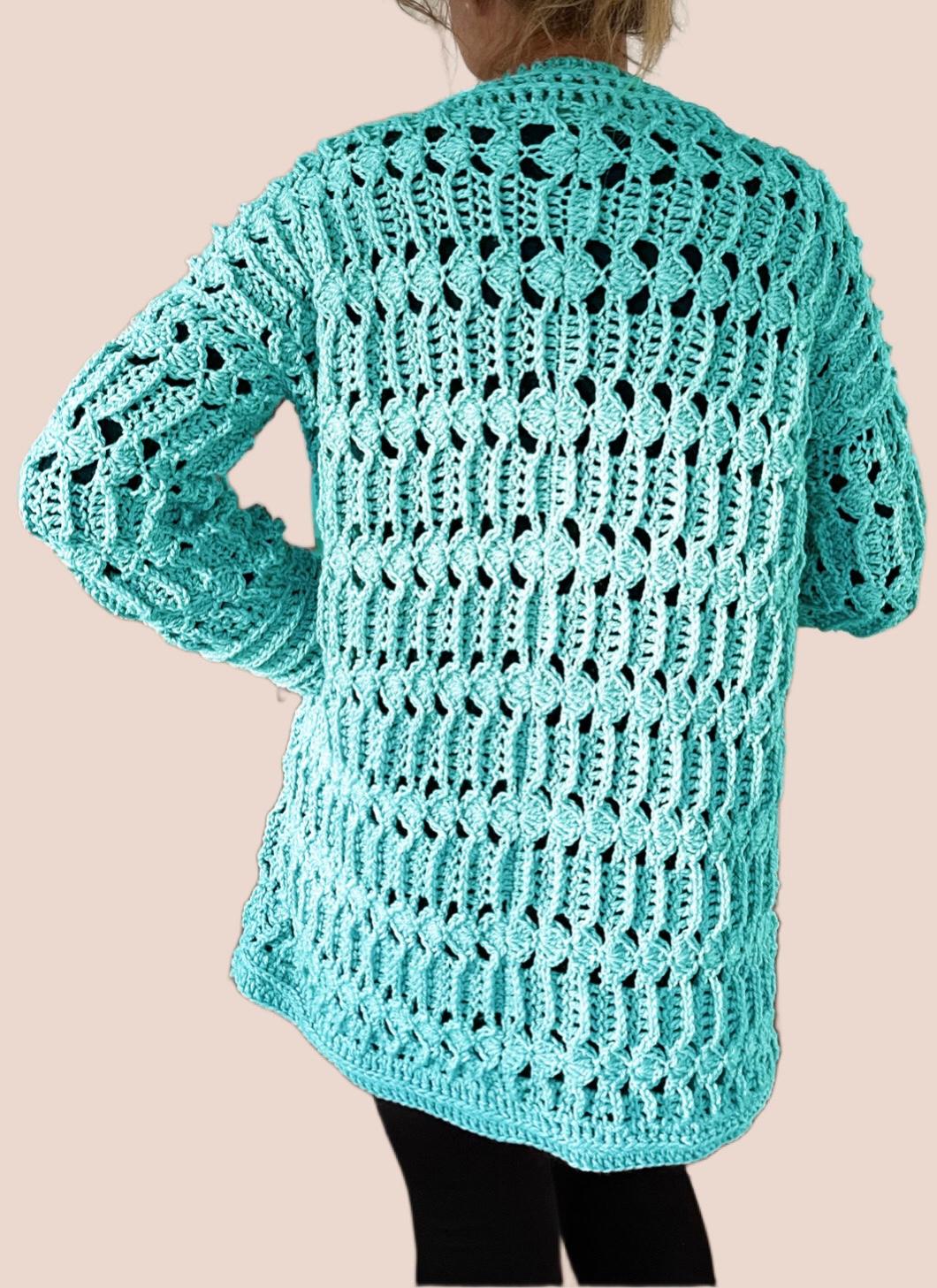 Arlo Rose Cardi - Crochet Pattern USA