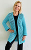 Surrounded By Stars - Cardigan - Crochet PATTERN - English USA -digital pdf