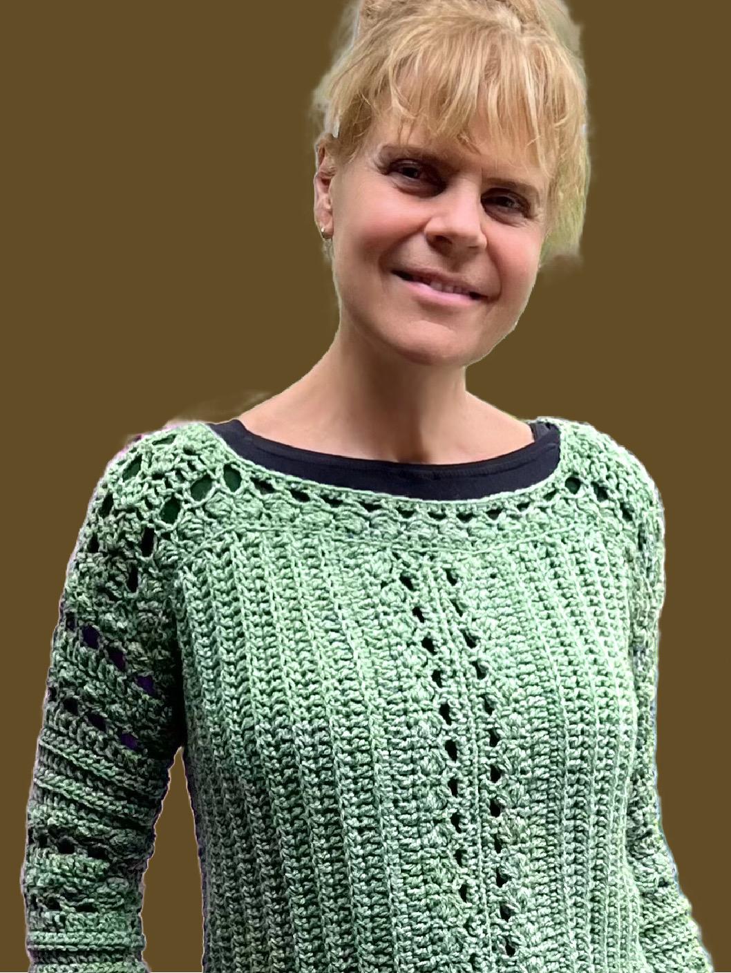 Jennifer & Juniper Crochet Pattern • Cardigan & Sweater Set • English US Terms - digital pdf