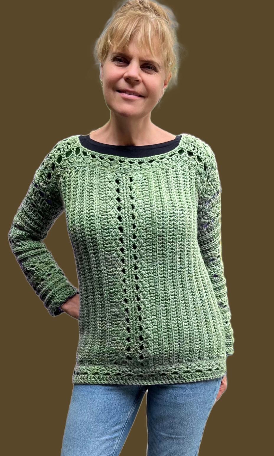 Jennifer & Juniper Crochet Pattern • Cardigan & Sweater Set • English US Terms - digital pdf