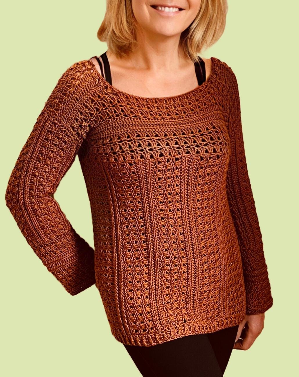 Venetian Vibes Sweaters - Crochet PATTERN - English USA terms