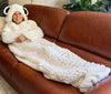 Snuggly Sheep Couch Cardigan - Crochet PATTERN - English US Terms - digital pdf