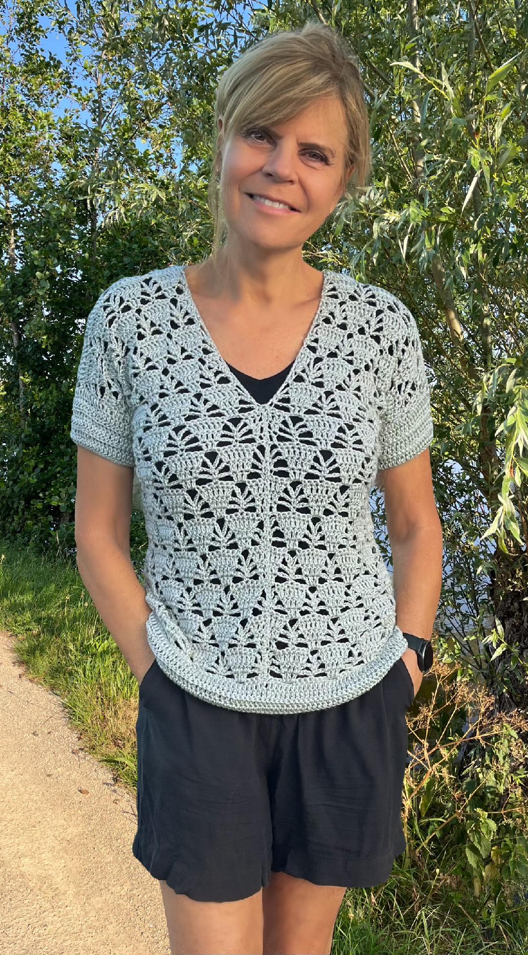 A Royal Pair - Top & Cardigan - Crochet PATTERN - English US Terms