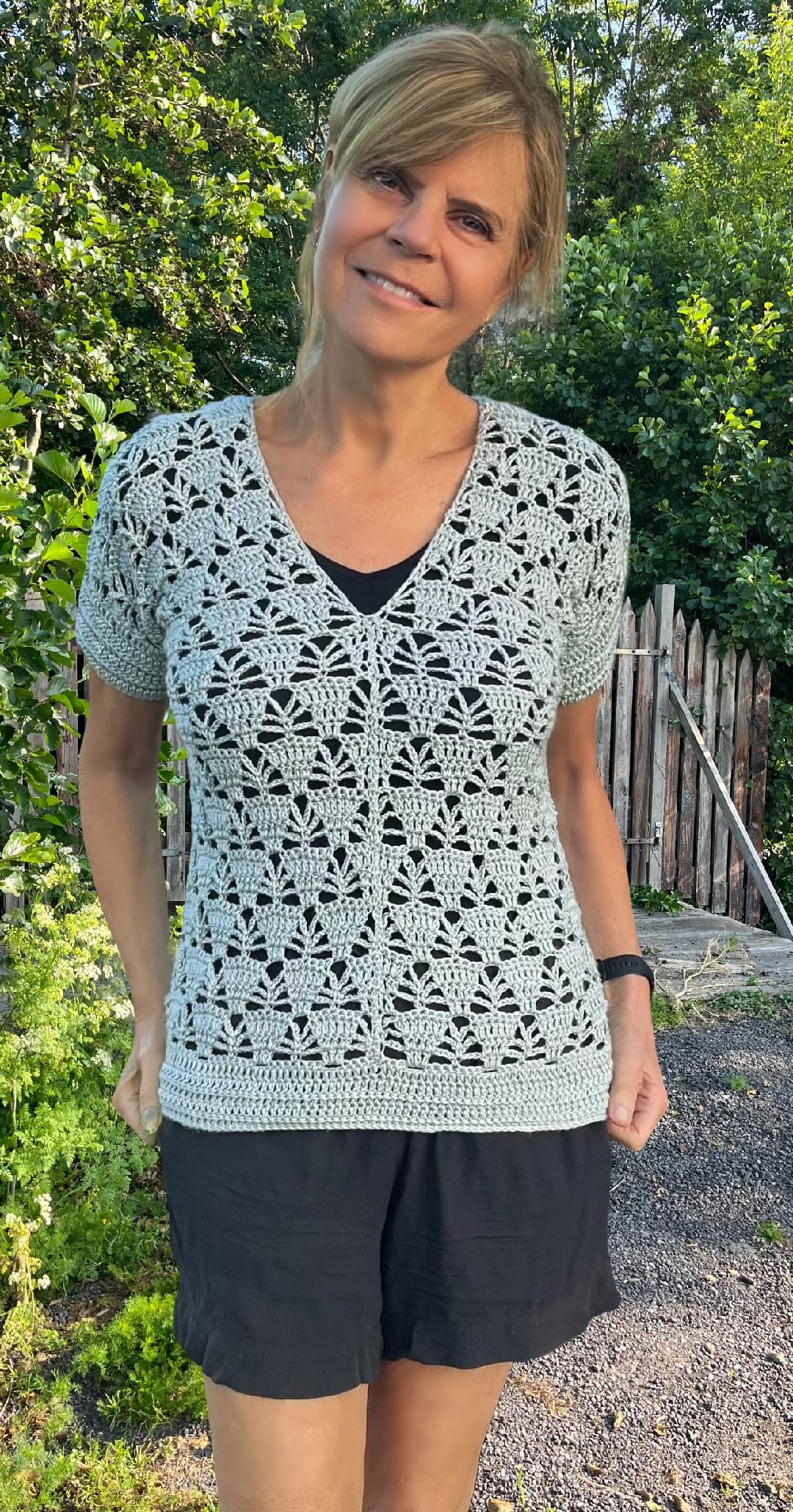 A Royal Pair - Top & Cardigan - Crochet PATTERN - English US Terms