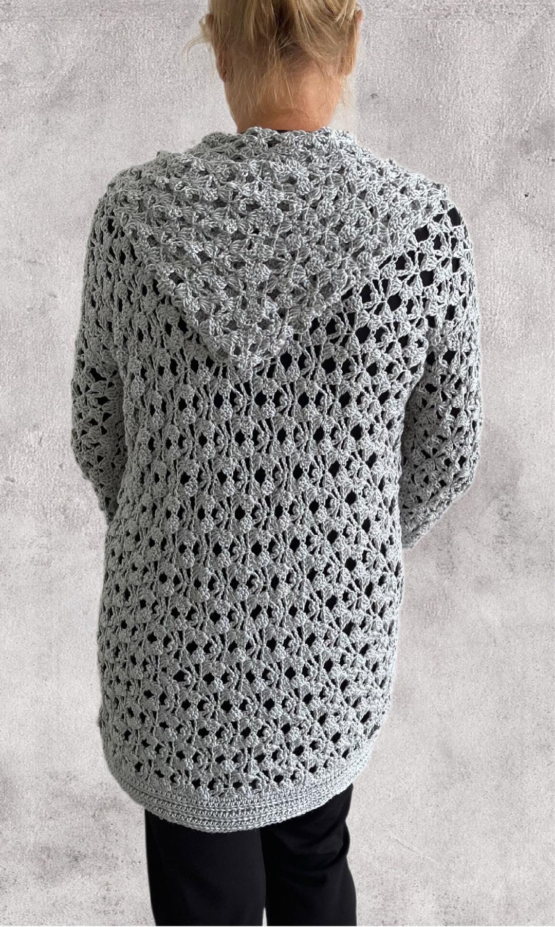 With or Without Cardigan - Crochet PATTERN - English USA - pdf