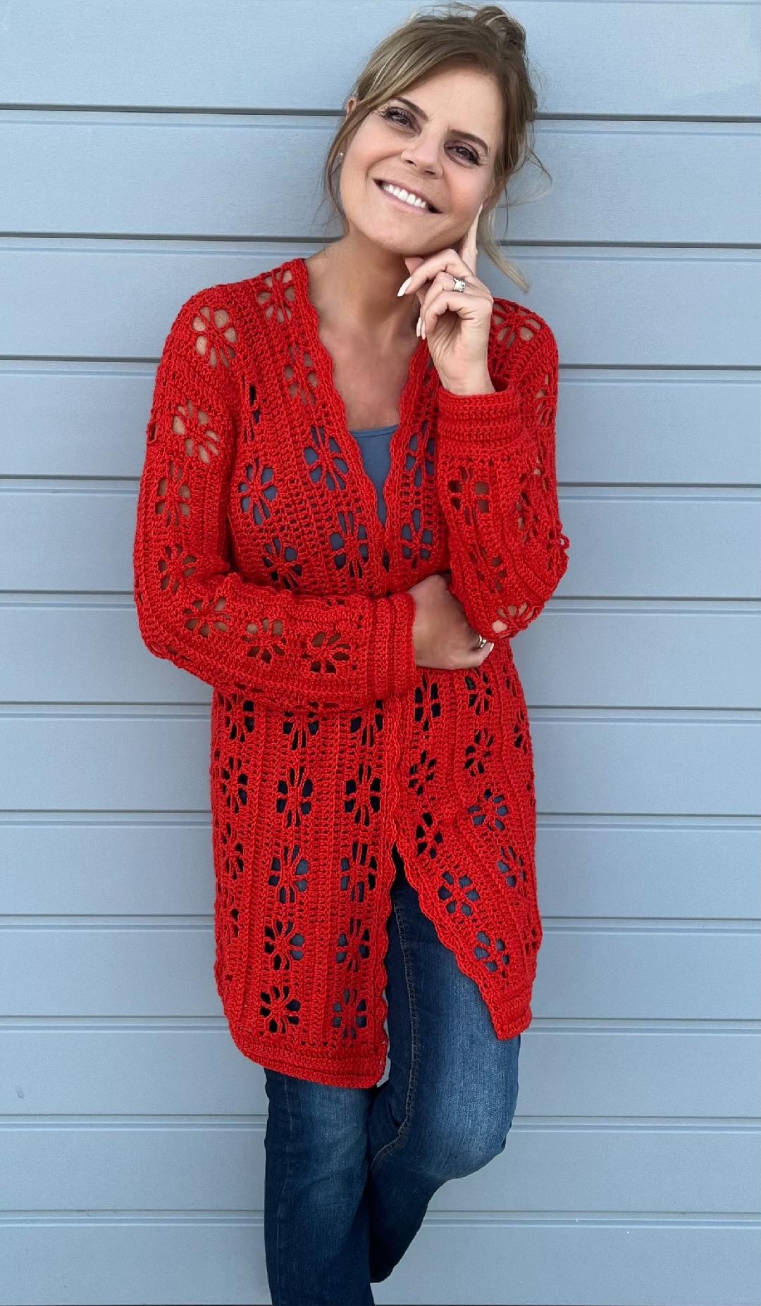 Infinite Summer Vibes Duo - Sweater and Cardigan Crochet PATTERN - English US Terms - digital PDF