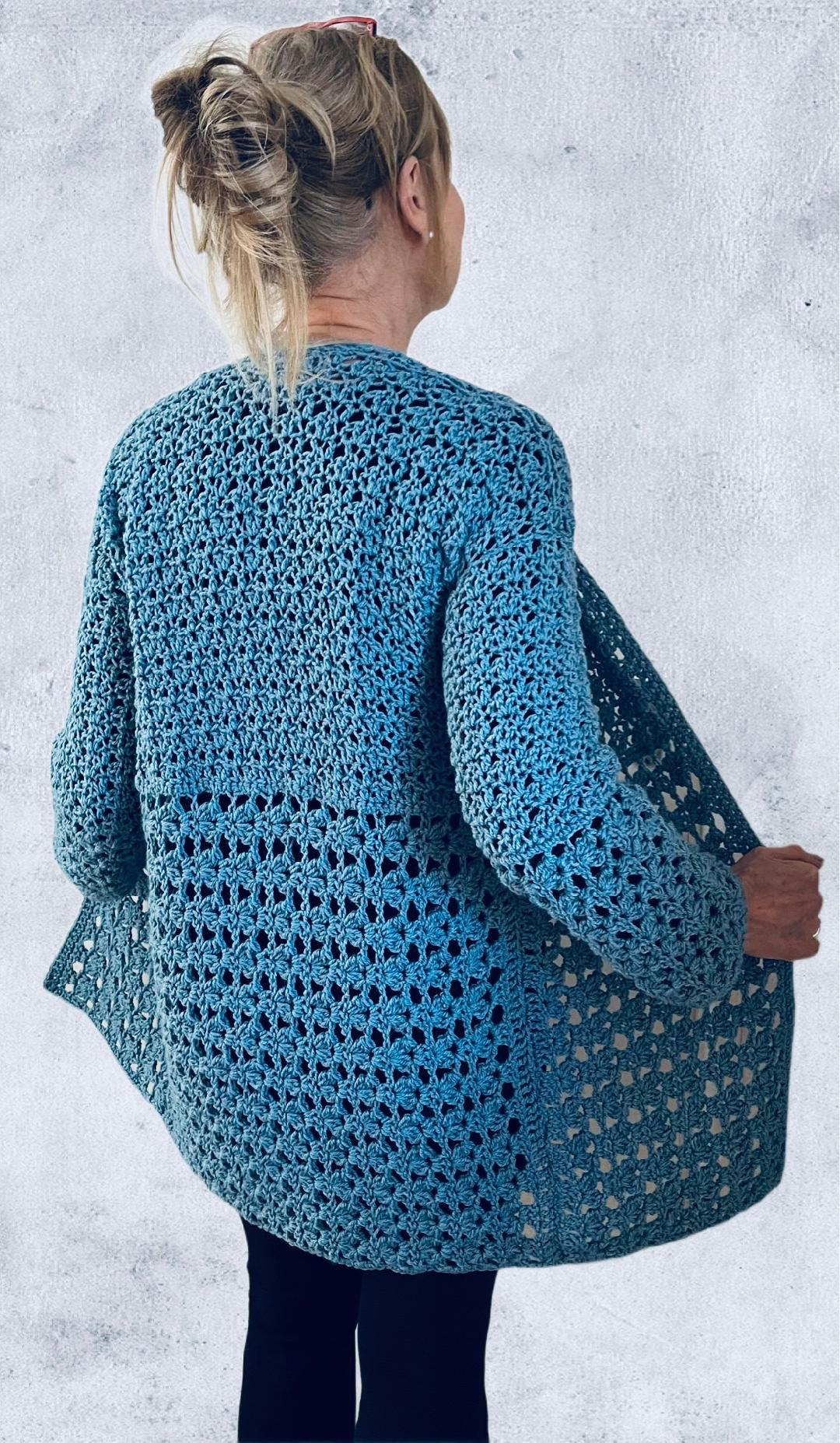 Serenity Cardi - Crochet pattern - English USA - digital download