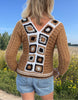 Toffee Trail Sweater - Crochet PATTERN - English US Terms - Digital pdf