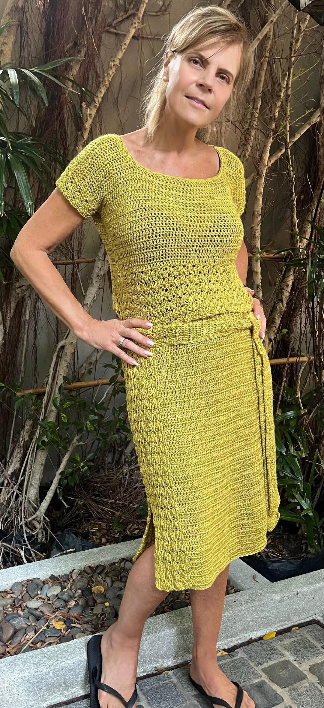 Lovely CJ 2 piece set - Crochet PATTERN - English US Terms