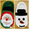 Frosti & Santa Slippers - Crochet Pattern - English US Terms