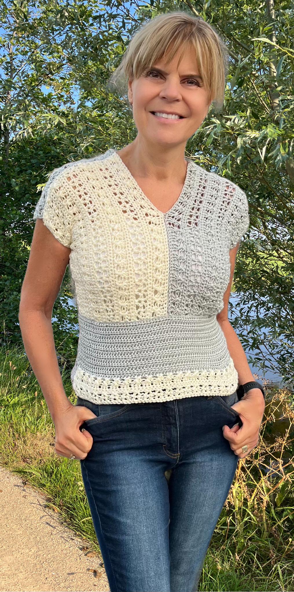 Harmonious Duo - Crochet PATTERN pdf - Cardigan and Summer Sweater - English US Terms