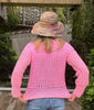Tickled Pink Sweater - with bonus Yoga Zen socks Pattern - Crochet PATTERNS - English US terms