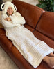 Snuggly Sheep Couch Cardigan - Crochet PATTERN - English US Terms - digital pdf