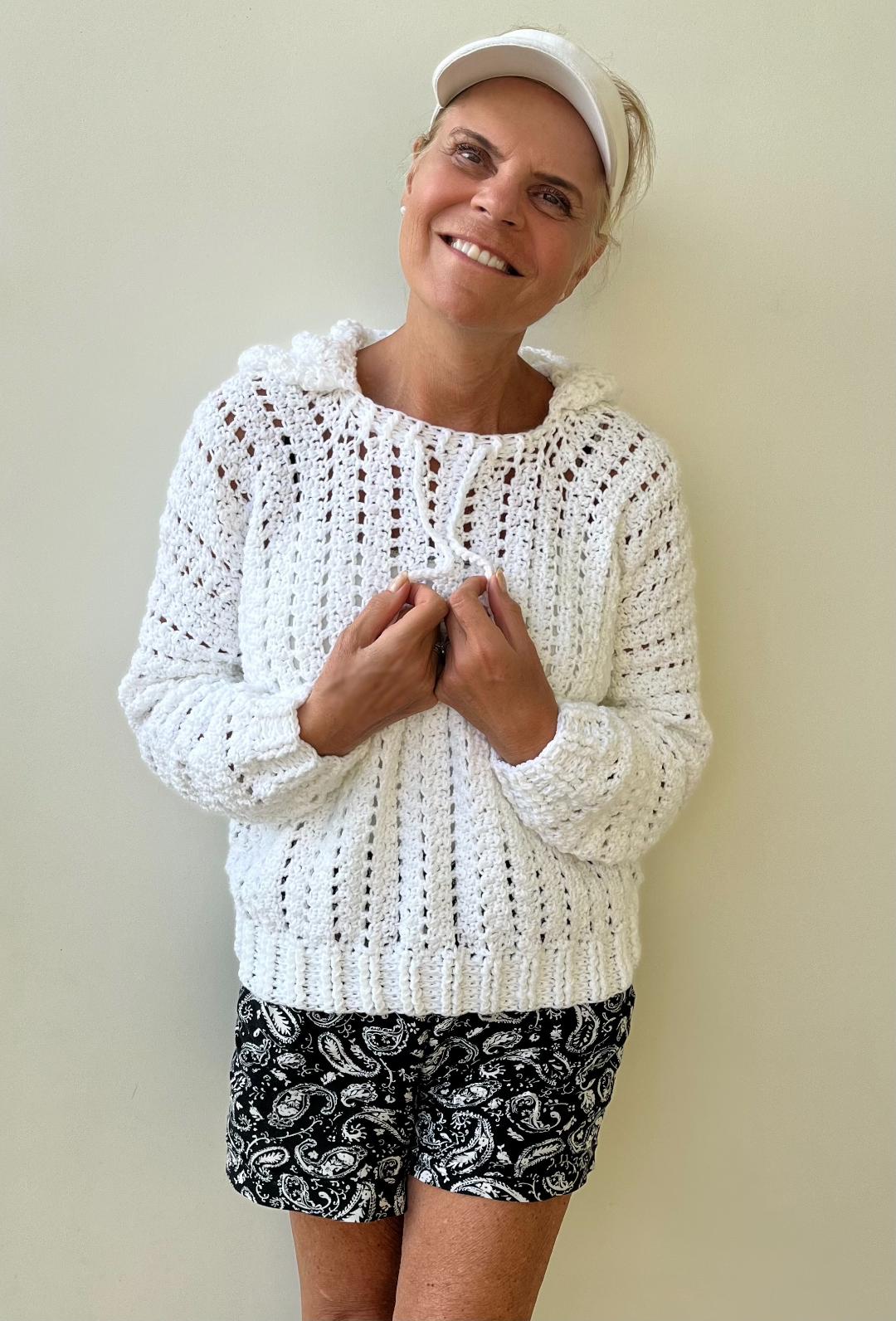 In the Mood for a Hood - Crochet PATTERN - Hoodie - English US terms - pdf