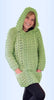 EZ Breezy Winter Hoodie - Crochet PATTERN - English USA - digital download