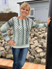 Sage Symphony Sweater (plus matching hat) - Crochet PATTERN - English US Terms