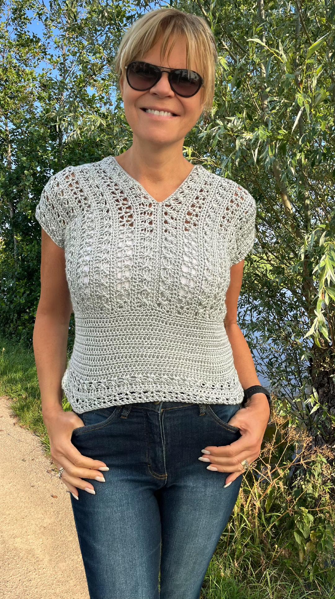 Harmonious Duo - Crochet PATTERN pdf - Cardigan and Summer Sweater - English US Terms