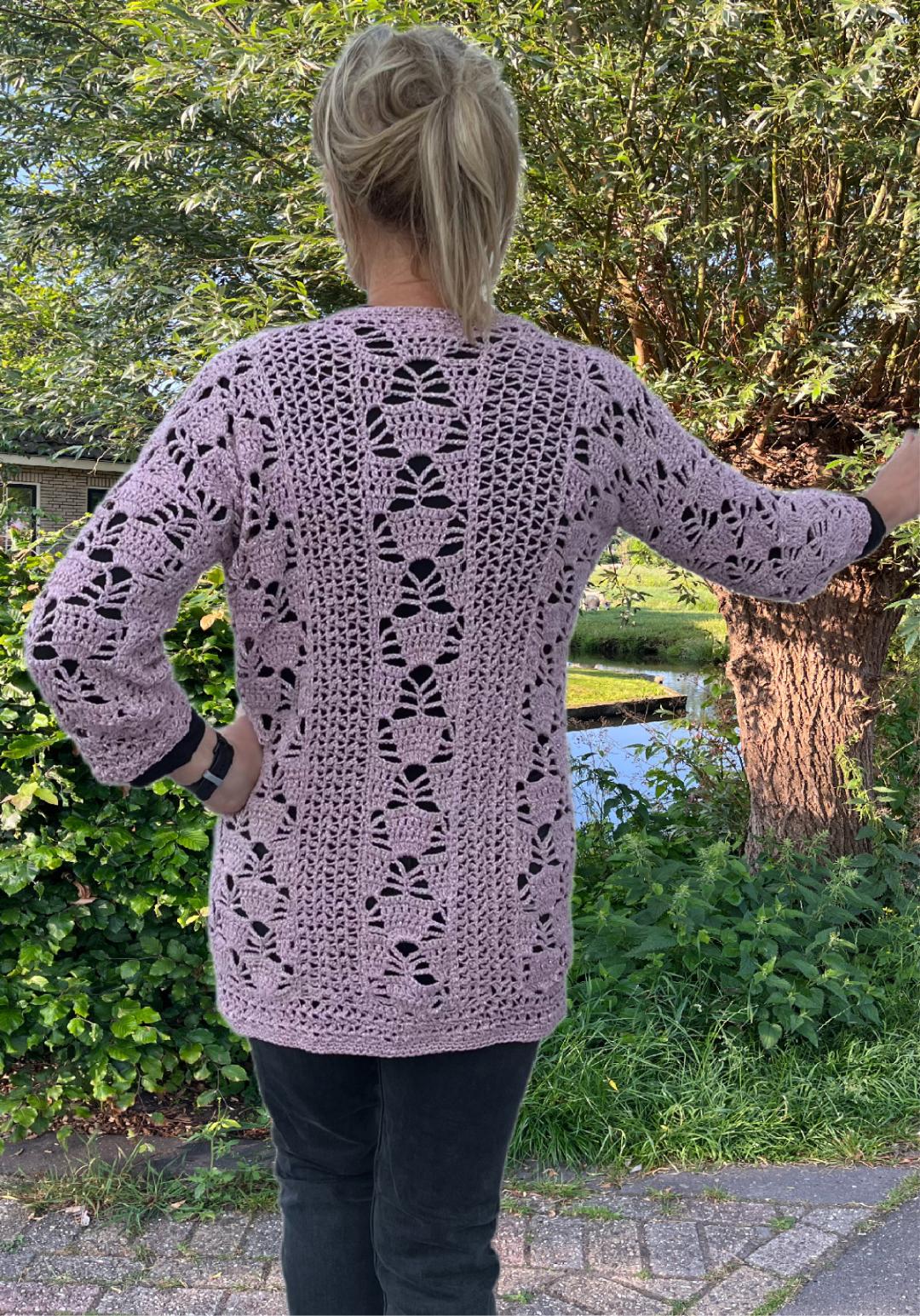 A Royal Pair - Top & Cardigan - Crochet PATTERN - English US Terms