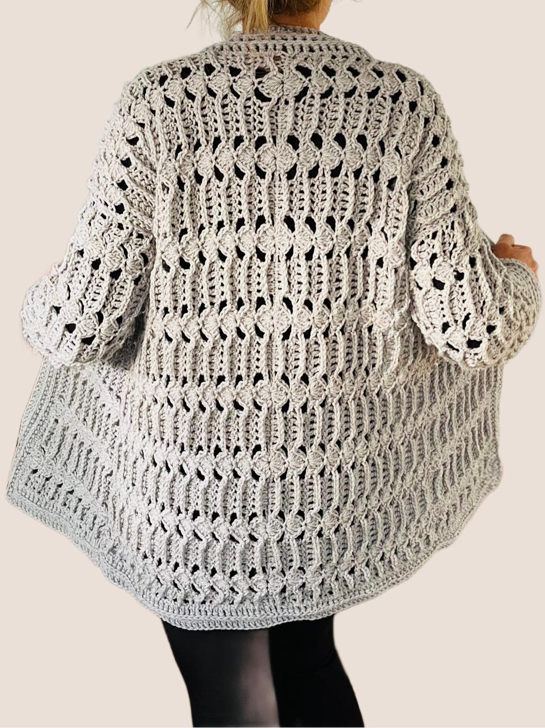 Arlo Rose Cardi - Crochet Pattern USA