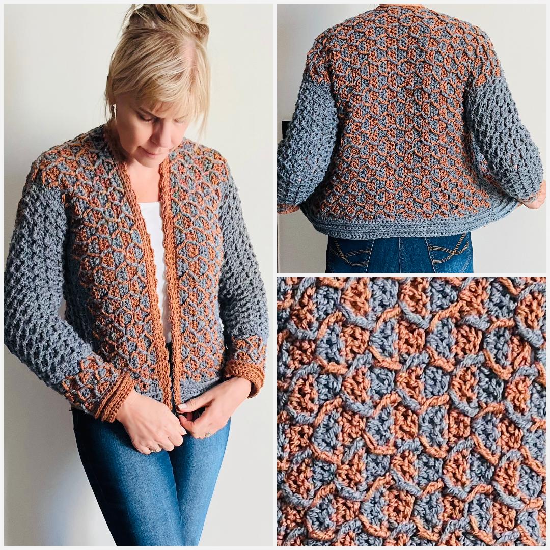 Buzzy Bee Cardi - Crochet PATTERN - English US Terms - Digital pdf