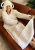 Snuggly Sheep Couch Cardigan - Crochet PATTERN - English US Terms - digital pdf